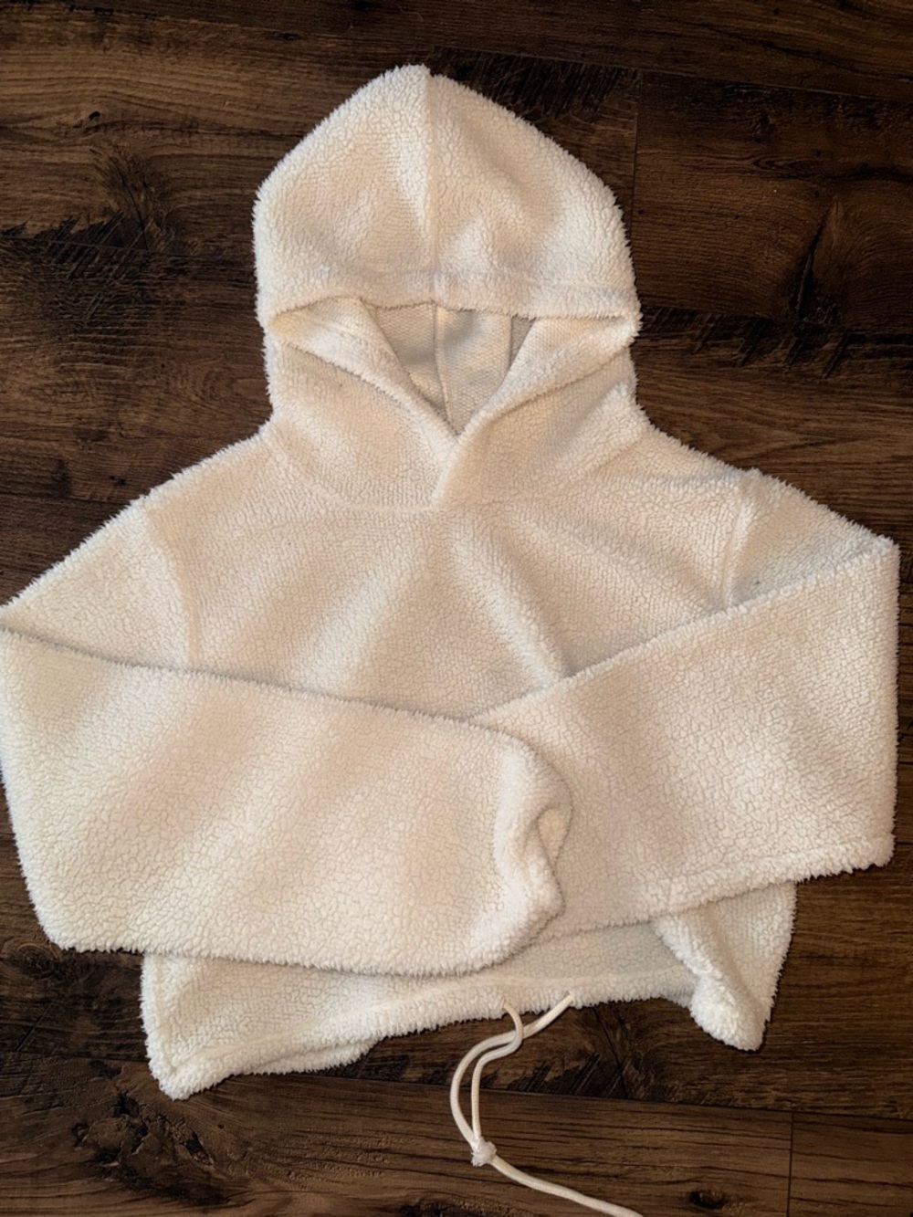 wild fable Cream Sherpa Hoodie Sweater